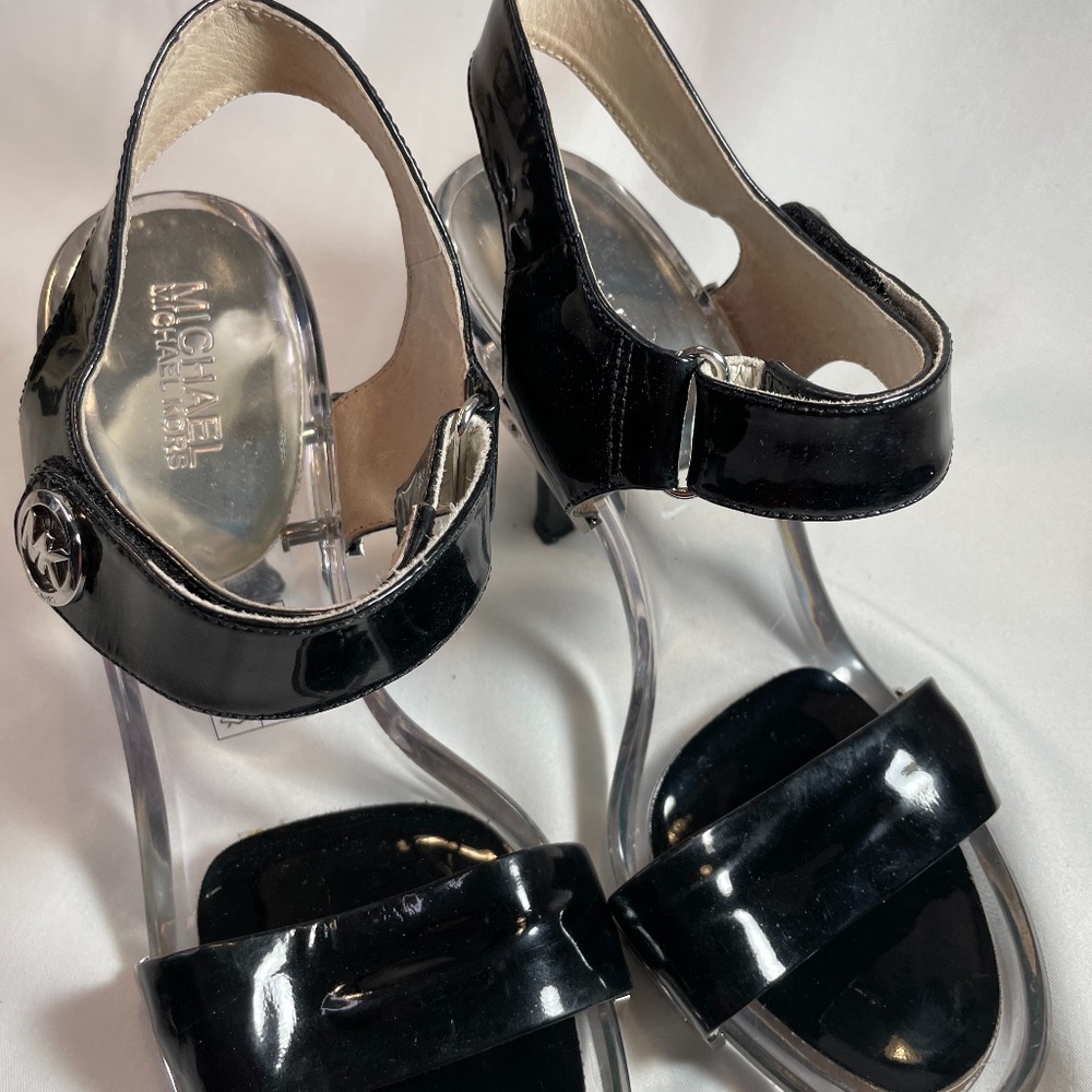 Michael Kors Lucite and black shoes
